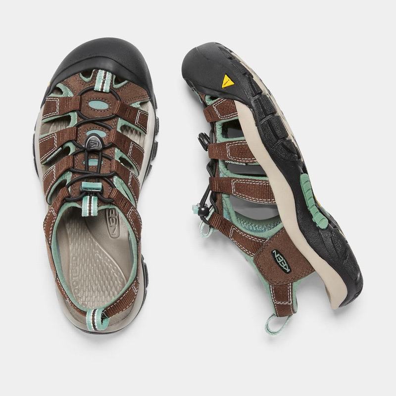 Keen Newport H2 - Kadın Trekking Sandalet - Kahverengi/Turkuaz - Türkiye (218903MDV)